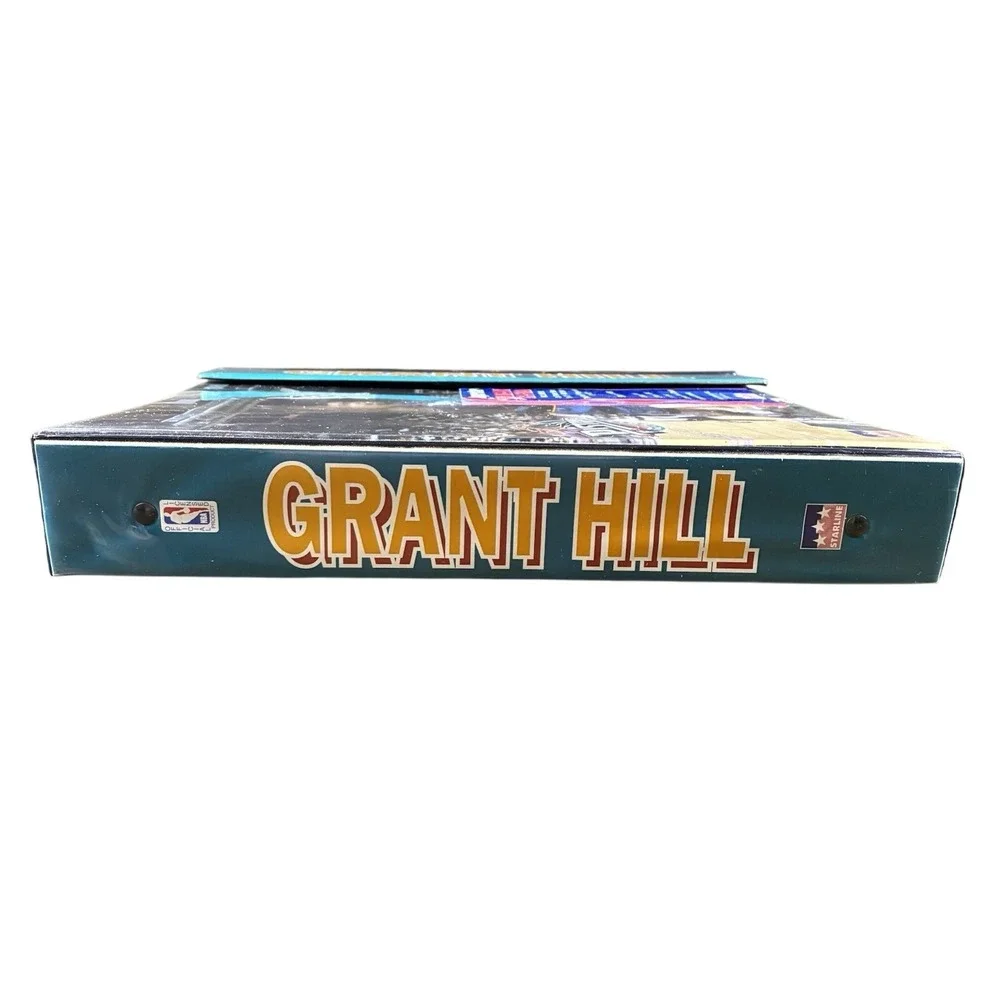 Grant Hill Starline 1998 Detroit Pistons‎ Binder Notebook 2 Folders NBA Vintage